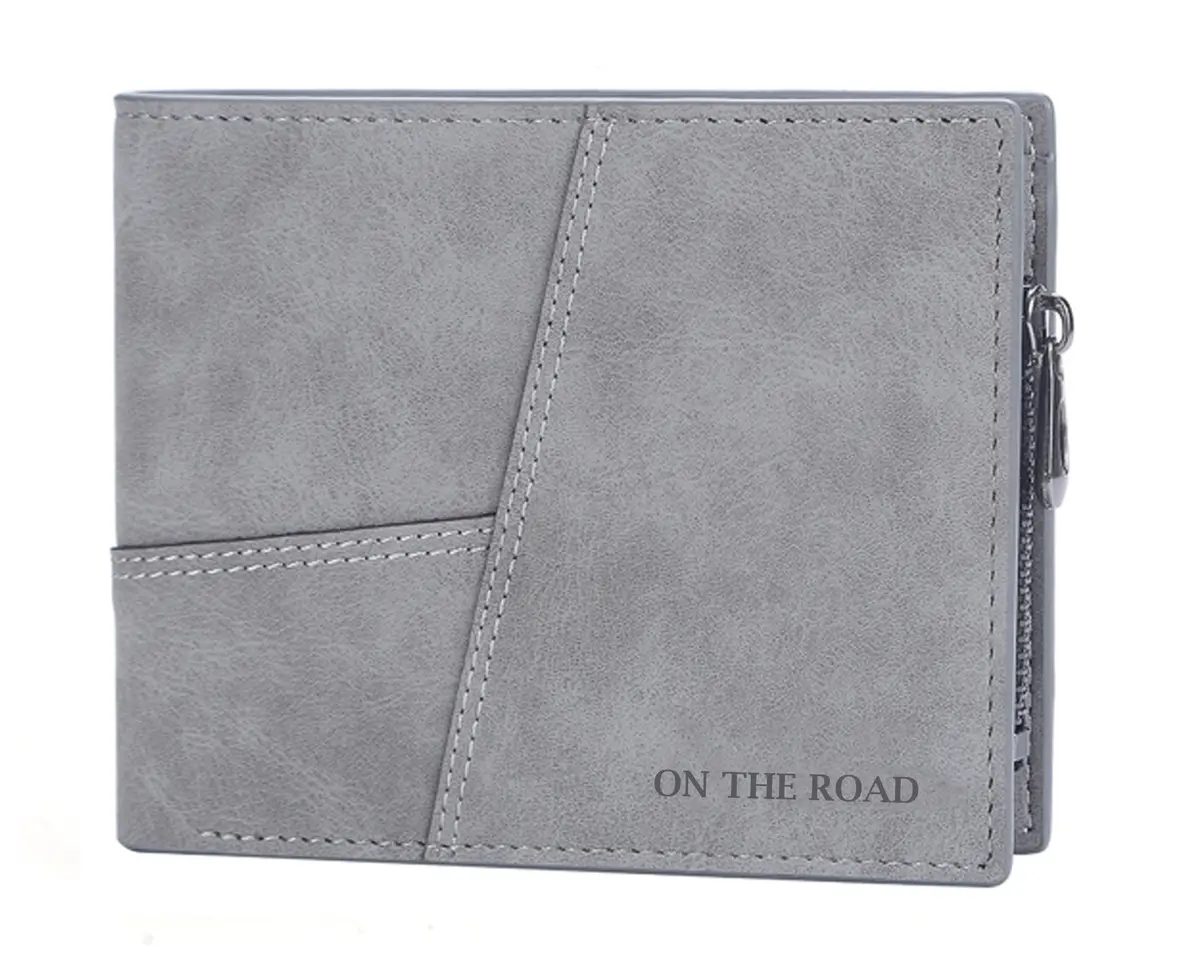 Multifunctional Horizontal Men's Wallet (Gray) 1