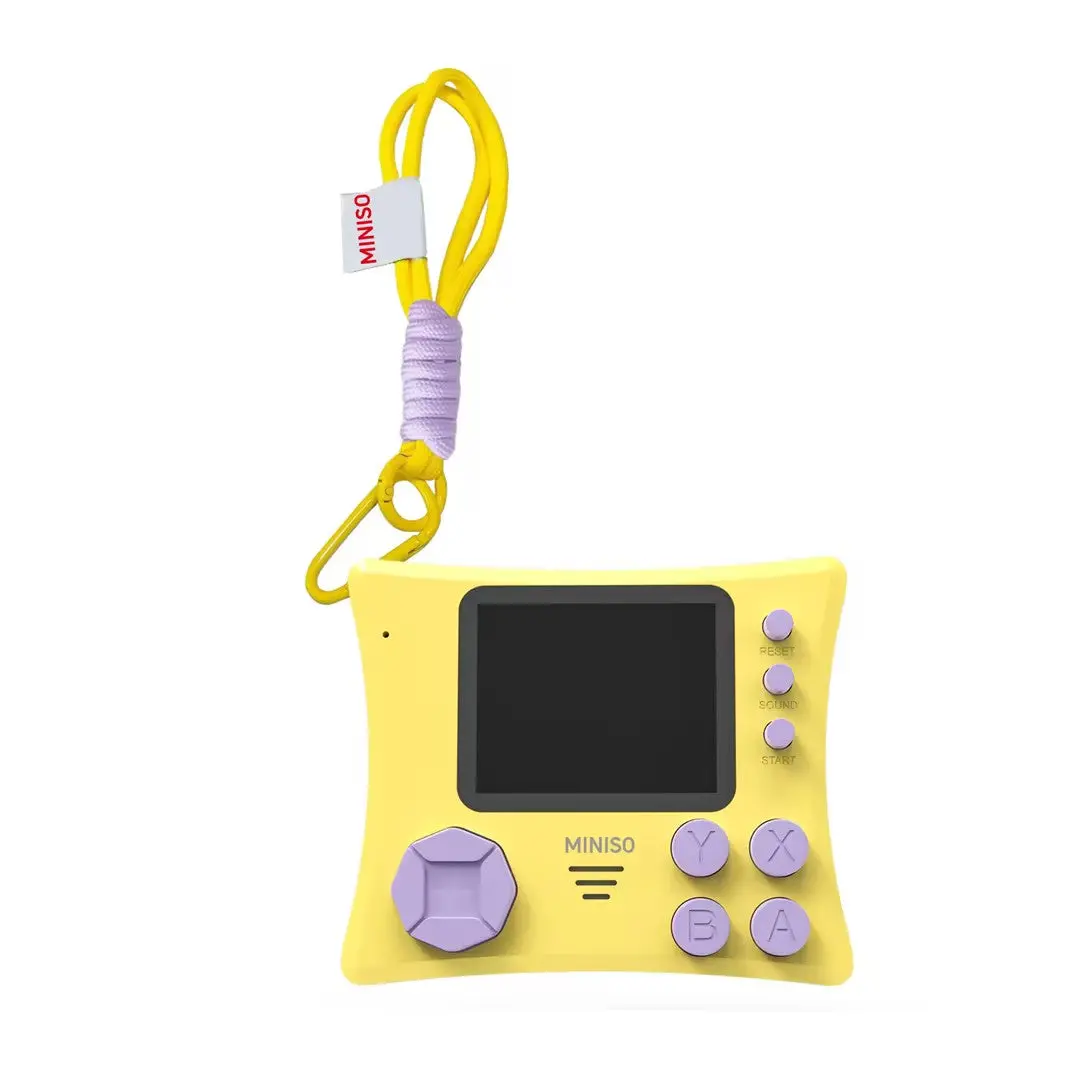 Retro Mini Square Game Console Model: Gc52(Yellow) 1