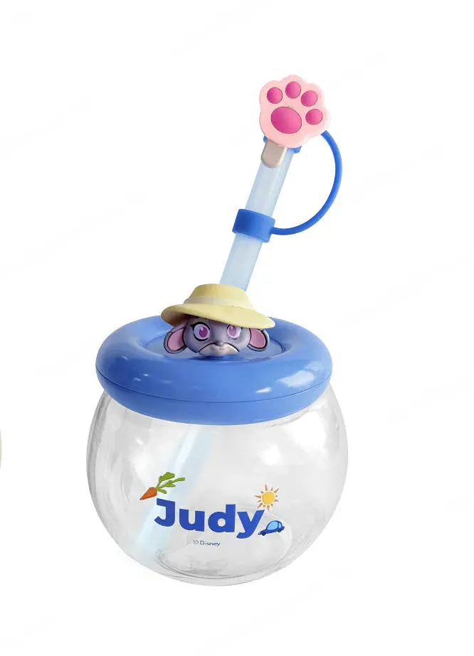 Disney Zootopia Collection Figurine Straw Bottle 600Ml(Judy) 1