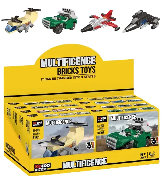 3-In-1 Transformation Collection Building Blocks (4 Assorted Models)(A) 1