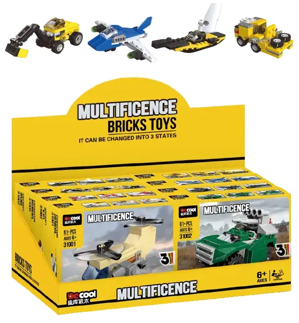 3-In-1 Transformation Collection Building Blocks (4 Assorted Models)(B) 1