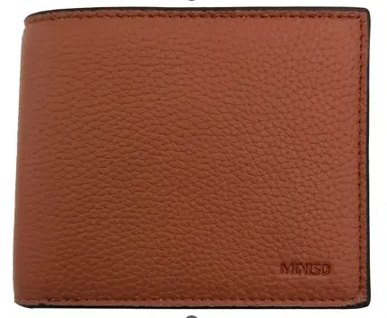 Litchi Pattern Bi-Fold Men's Wallet(Brown) 1