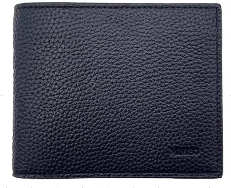 Litchi Pattern Bi-Fold Men's Wallet(Black) 1