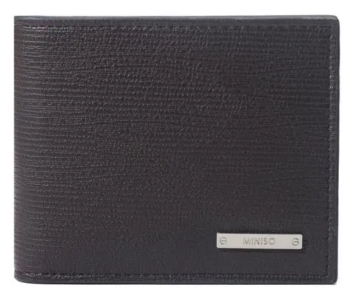 Luxury Style Embossed Logo Men's Wallet(Dark Brown) 1