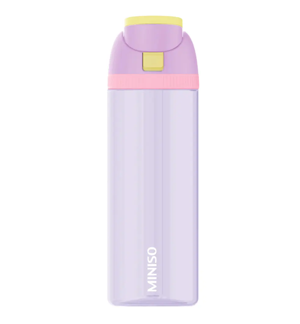 Sports Series Tritan Bottle With Straw & Handle 850Ml(Purple) 1