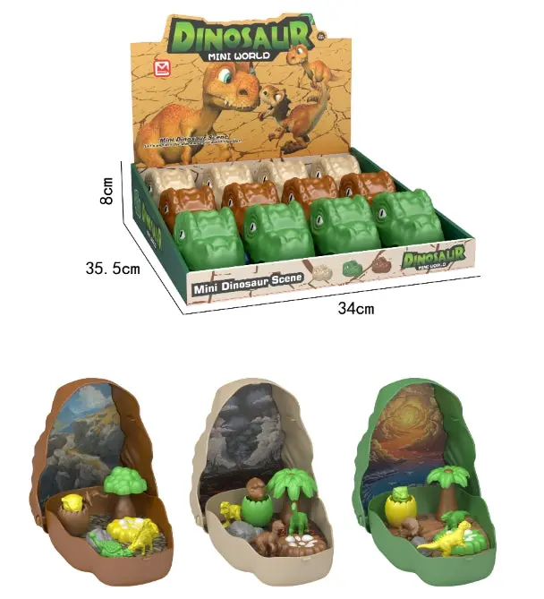 Dinasour Head Mini Settings Surprise Box (3 Assorted Models) 1