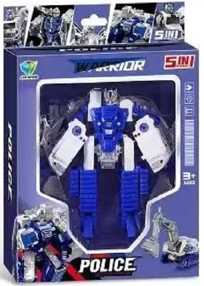 5-In-1 Transformation - Police(Excavator, 5) 1