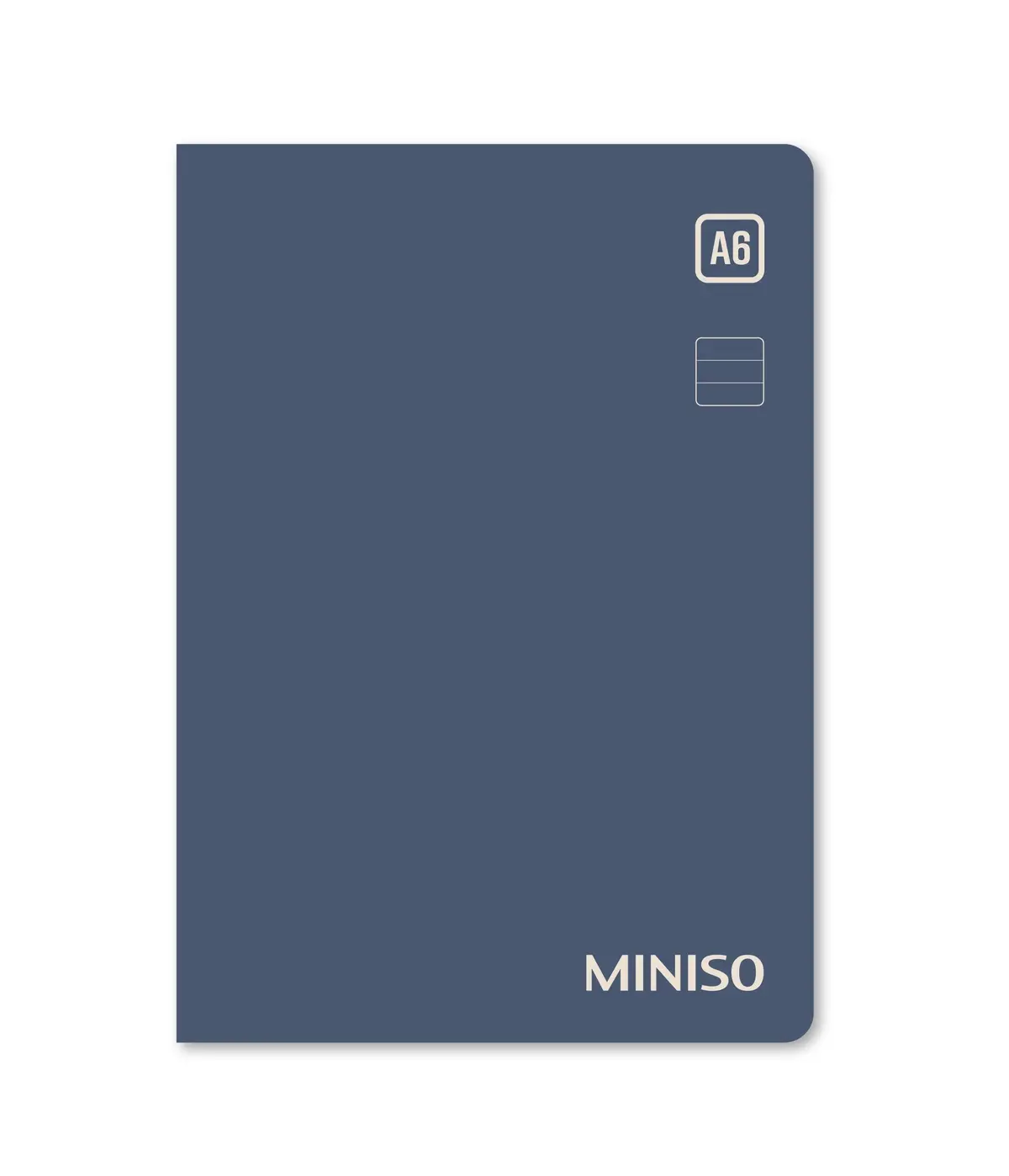 Simple Color Collection A6 Colored-Edge Pp Glue-Bound Book (96 Sheets) (Navy Blue) 1