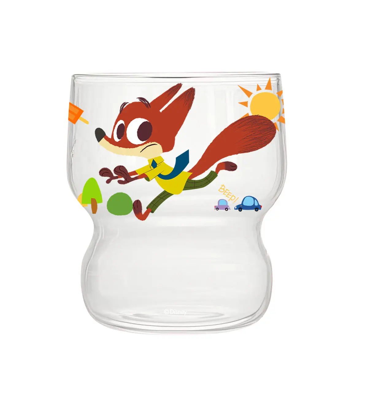 Disney Zootopia Collection Borosilicate Glass Cup 300Ml (Nick) 1
