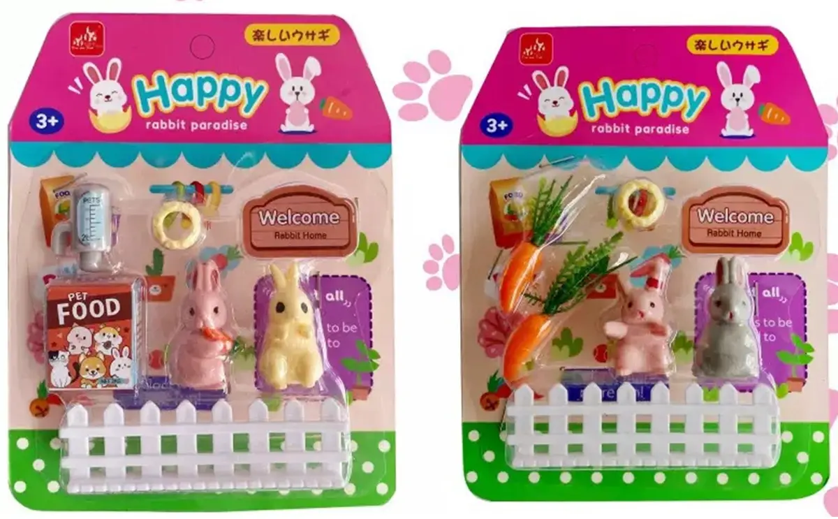 Mini Pet Ornament Set (Bunny) (2 Assorted Models) 1
