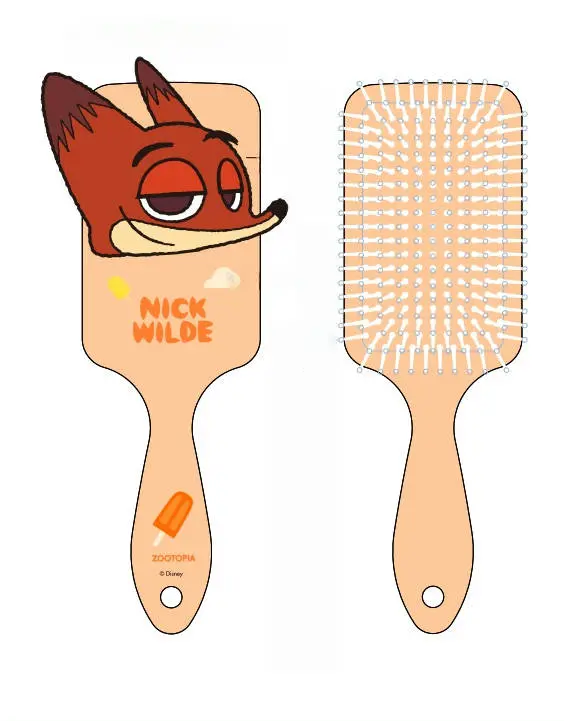 Disney Zootopia Collection Cushion Massager Brush (Nick) 1