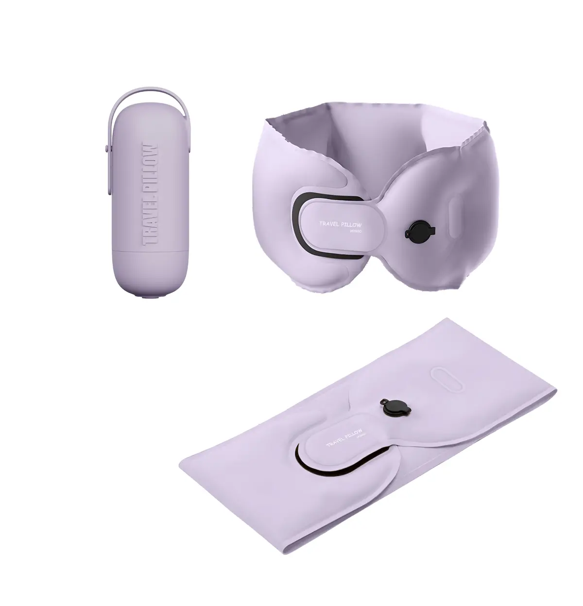 Travel Portable Foldable Neck Pillow(Purple) 1