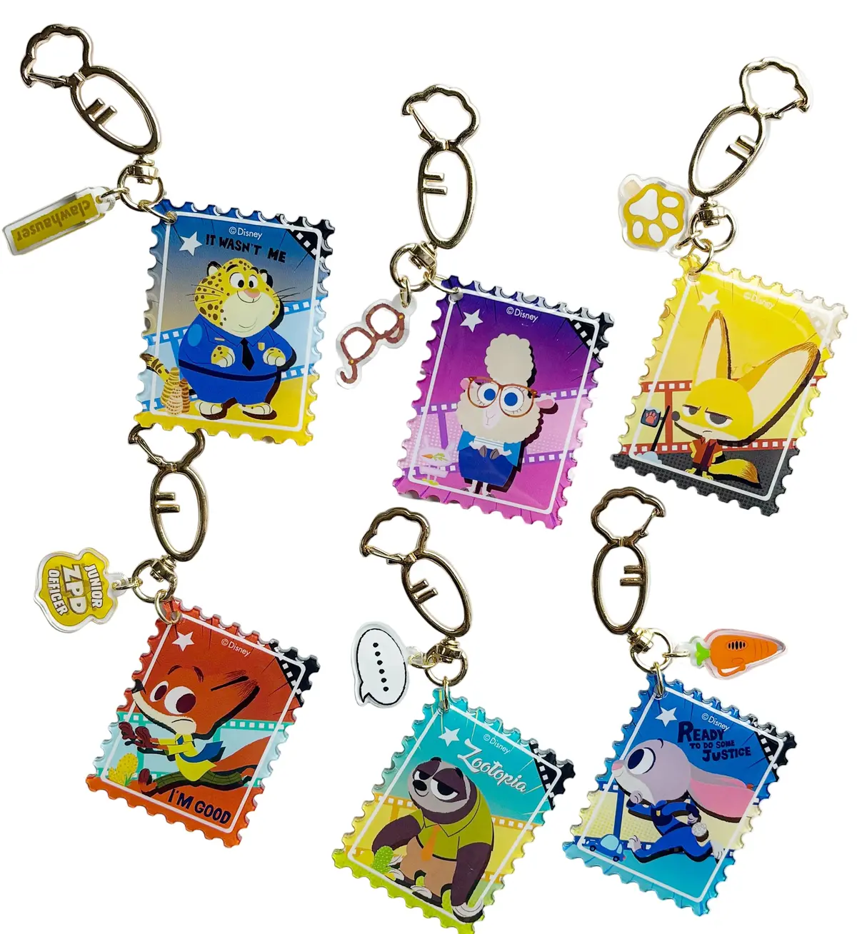 Disney Zootopia Series Acrylic Stamp Pendant (Mixed) 1