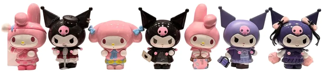 Kuromi & My Melody Heartwarming Lens Surprise Box Figure 1