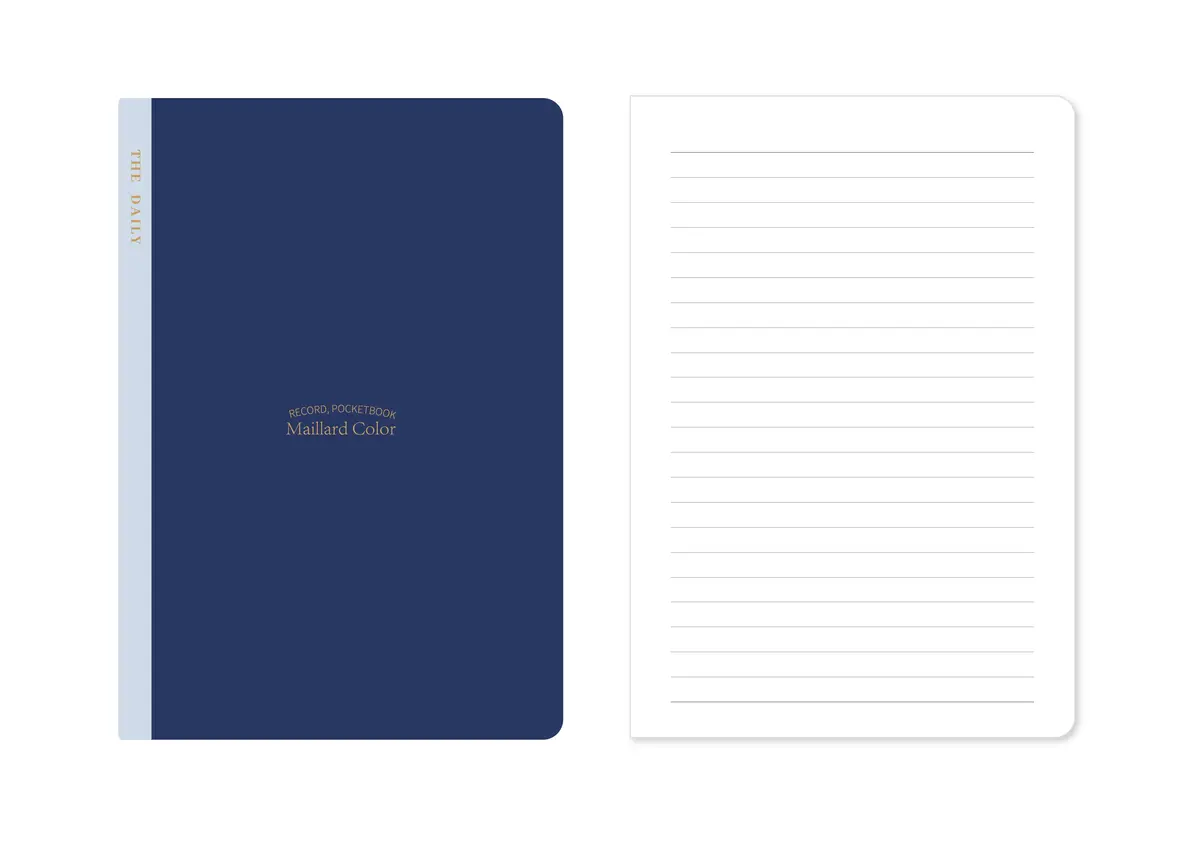 Minimalism Retro Collection A5 Stitch-Bound Book (28 Sheets) (Midnight Blue) 1