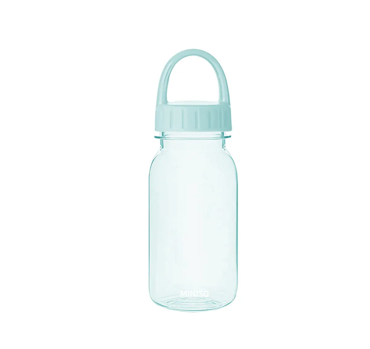Solid Color Series Handle Plastic Bottle 440Ml(Green) 1