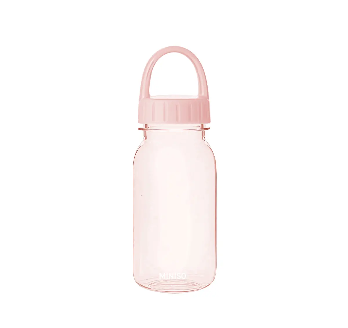 Solid Color Series Handle Plastic Bottle 440Ml(Pink) 1