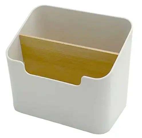 Wood Pattern 2-Compartment Storage Box 1