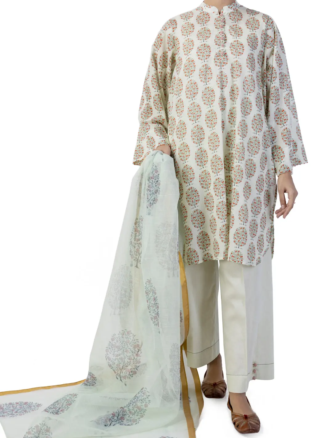 Pista Green Lawn 2Pc Unstitched - Alp-2Ps-1746 1