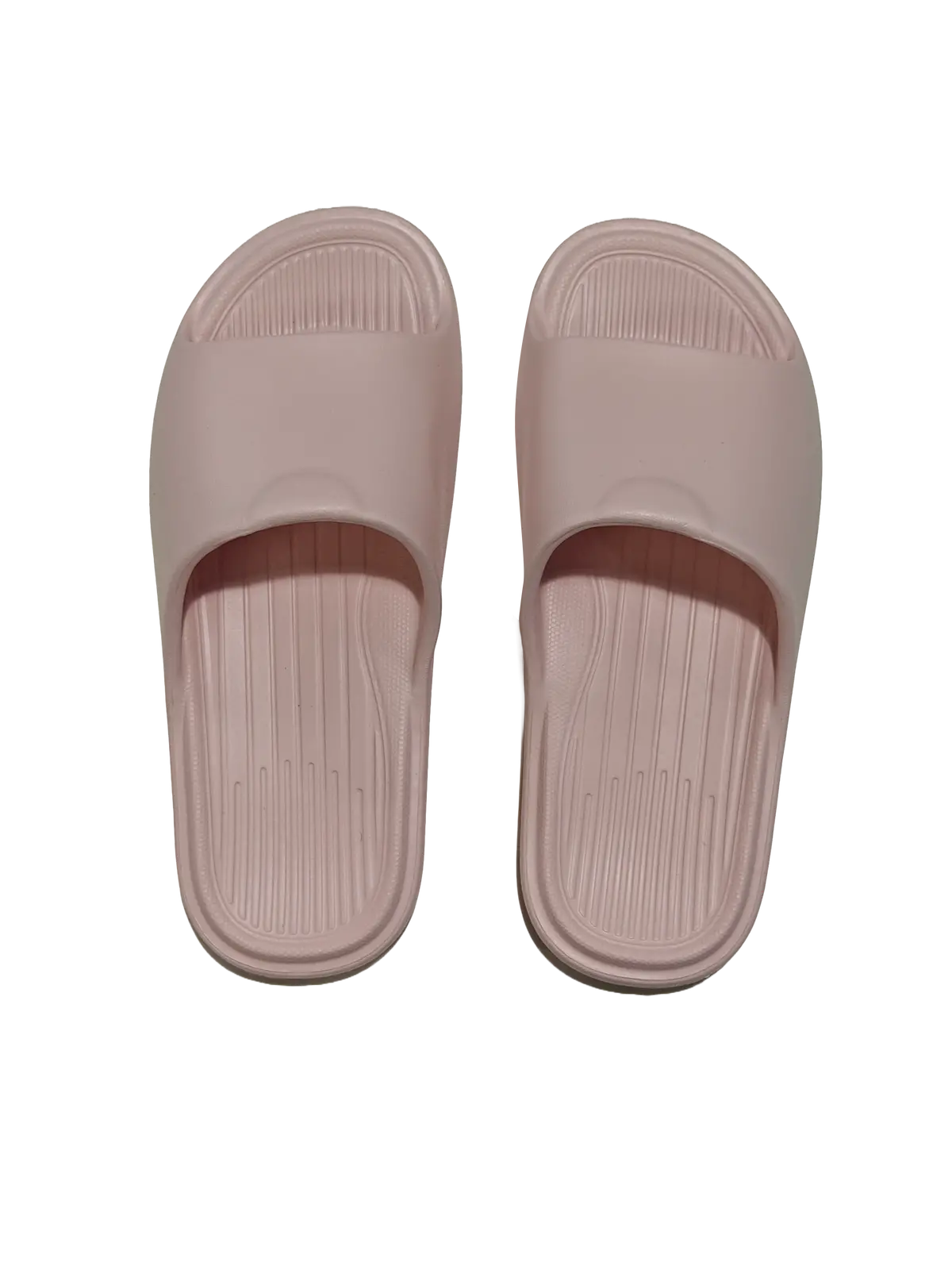 Women's Bathroom Slippers With Stripes(35-36,Pink) 1