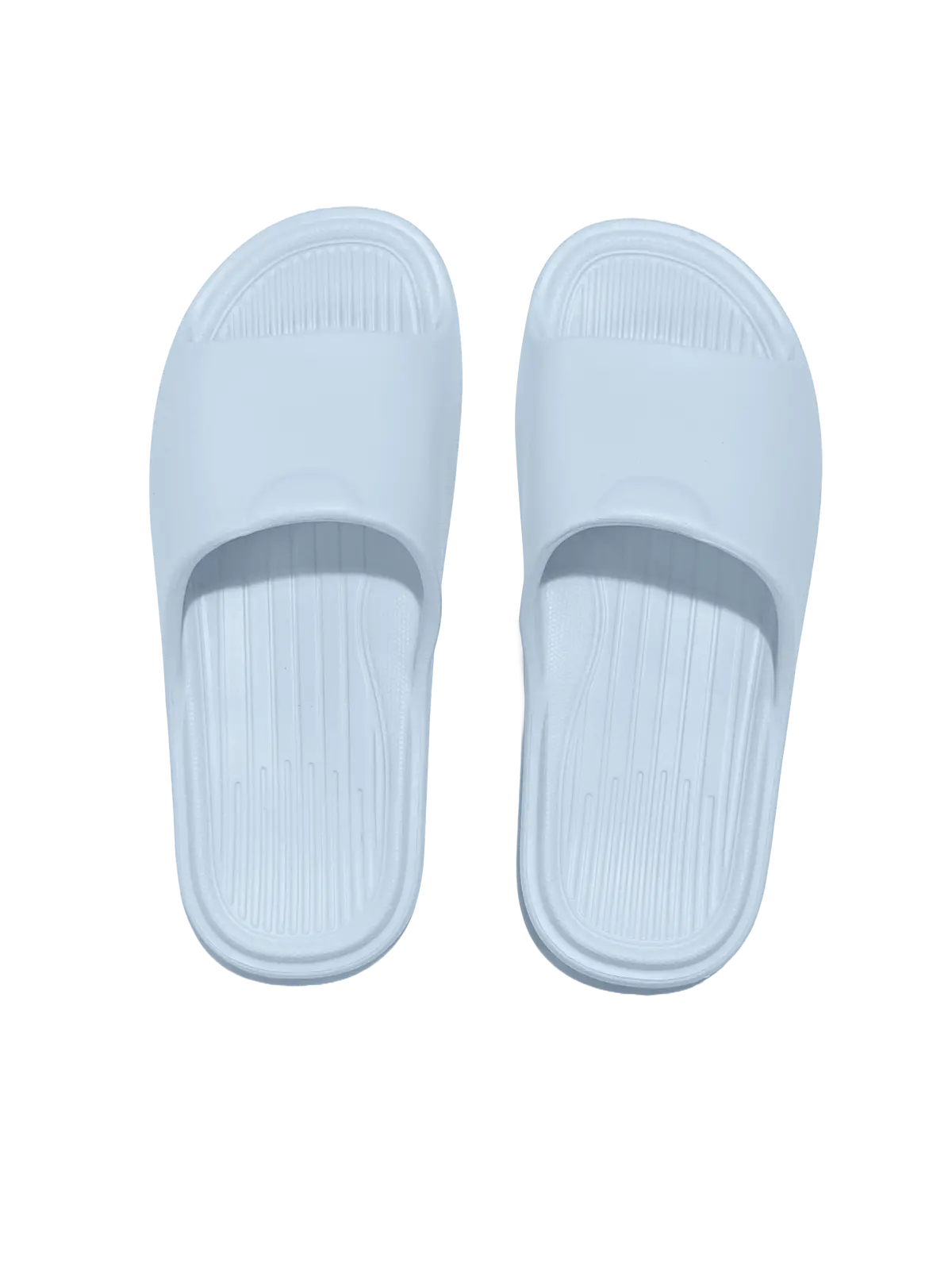 Women's Bathroom Slippers With Stripes(35-36,Blue) 1