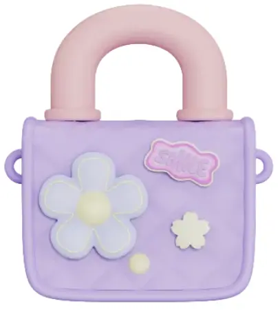 Candy Series Tote Crossbody Bag(Purple) 1