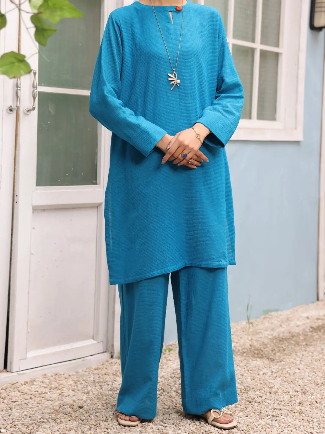 Blue 2Pc Stitched - Alp-2Ps-Lks-1773 1