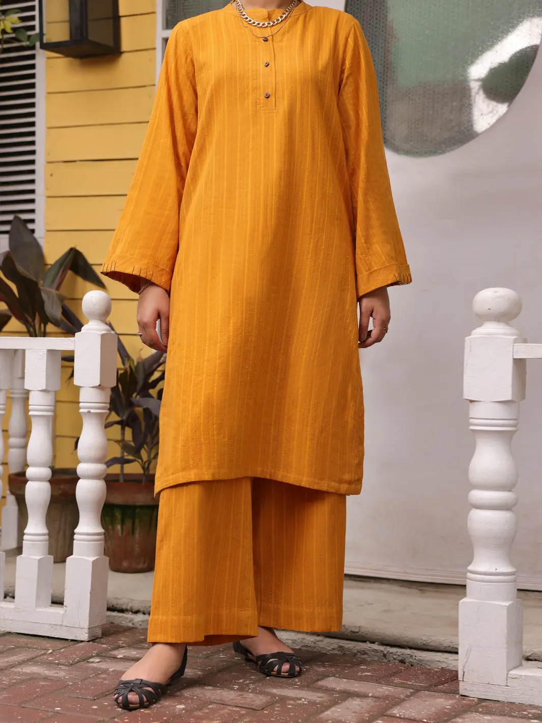 Yellow 2Pc Stitched - Alp-2Ps-Lks-1775 1