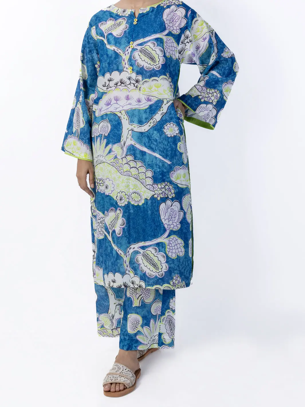 Blue Lawn 2Pc Stitched - Alp-2Ps-Lks-1789 1