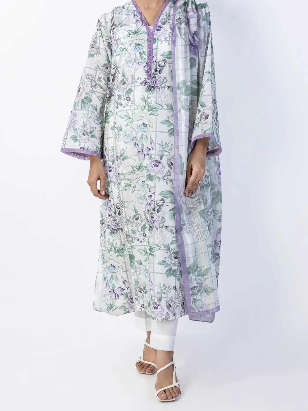Light Green Lawn 2Pc Unstitched - Alp-2Ps-1792 1