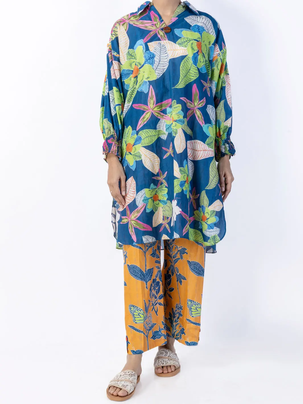 Multicolor Lawn 2Pc Unstitched - Alp-2Ps-1793 1