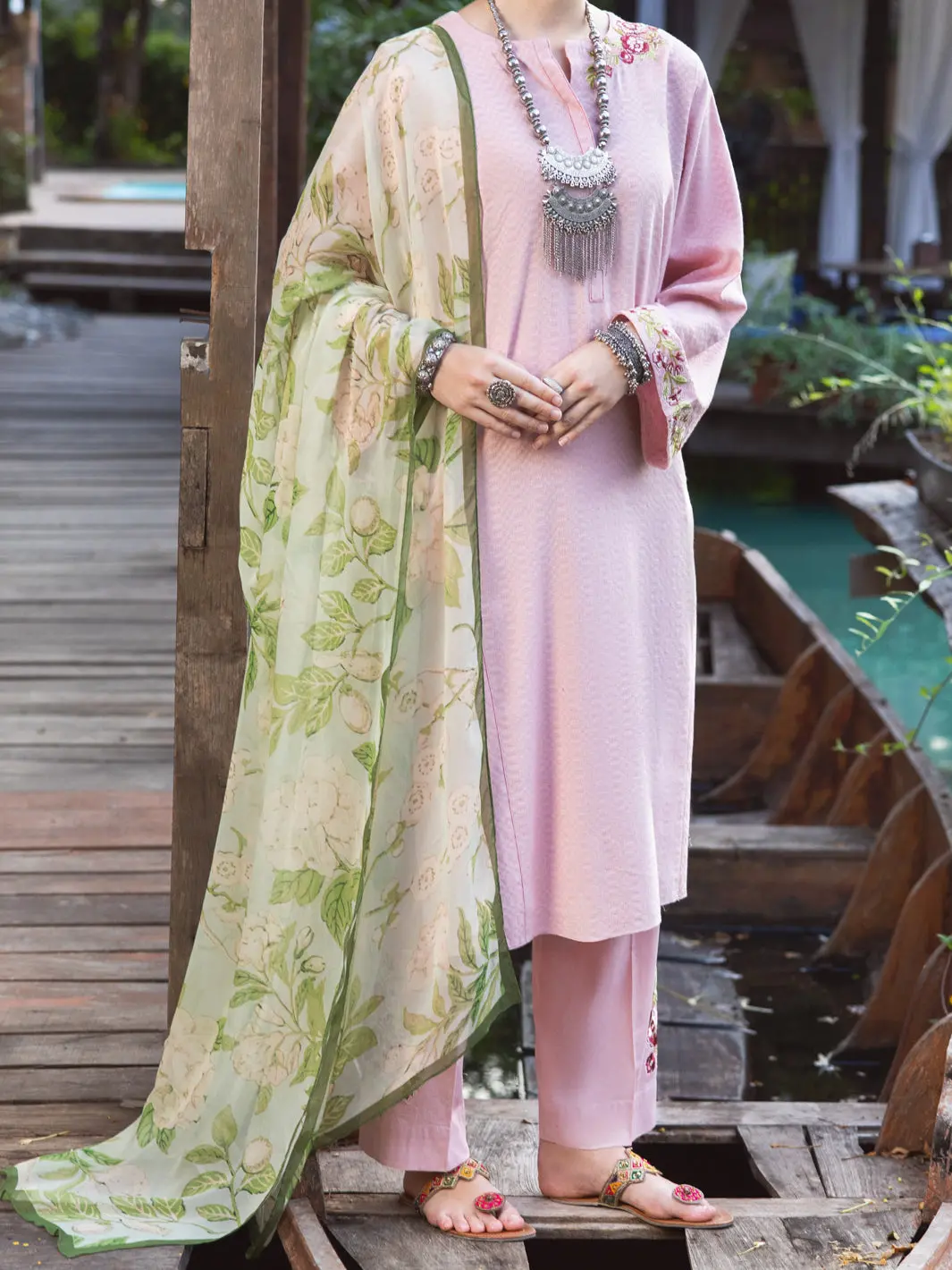 Light Pink Dobby Tunic - Alp-Lk-1830 1