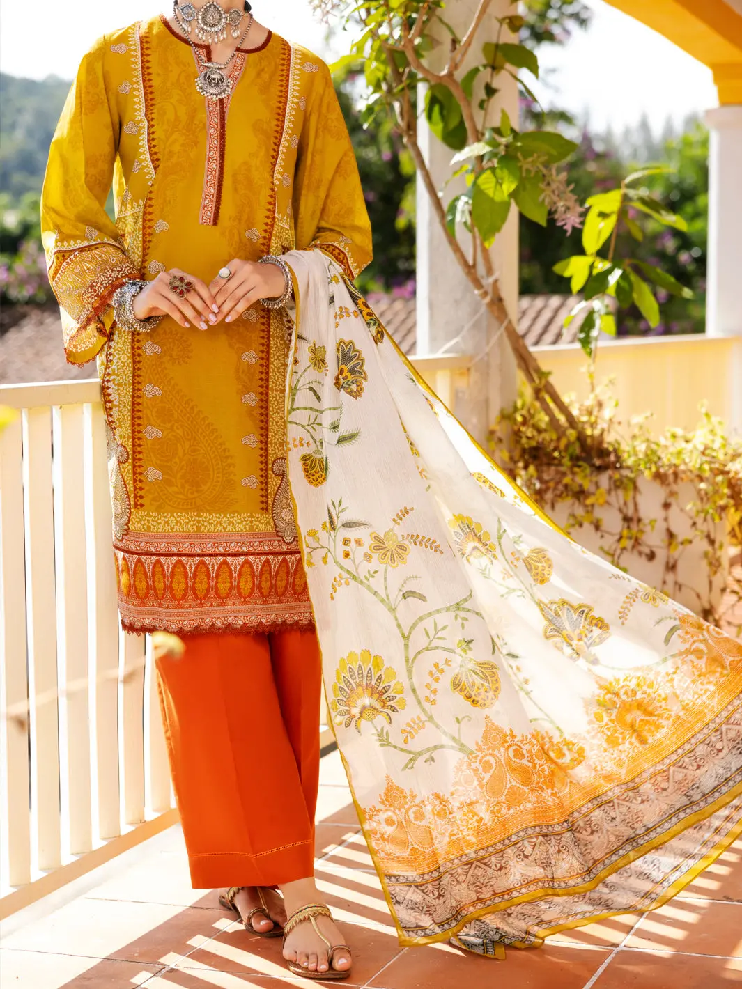 Lime Green Lawn 3Pc Unstitched - Alp-3Ps-1997 1