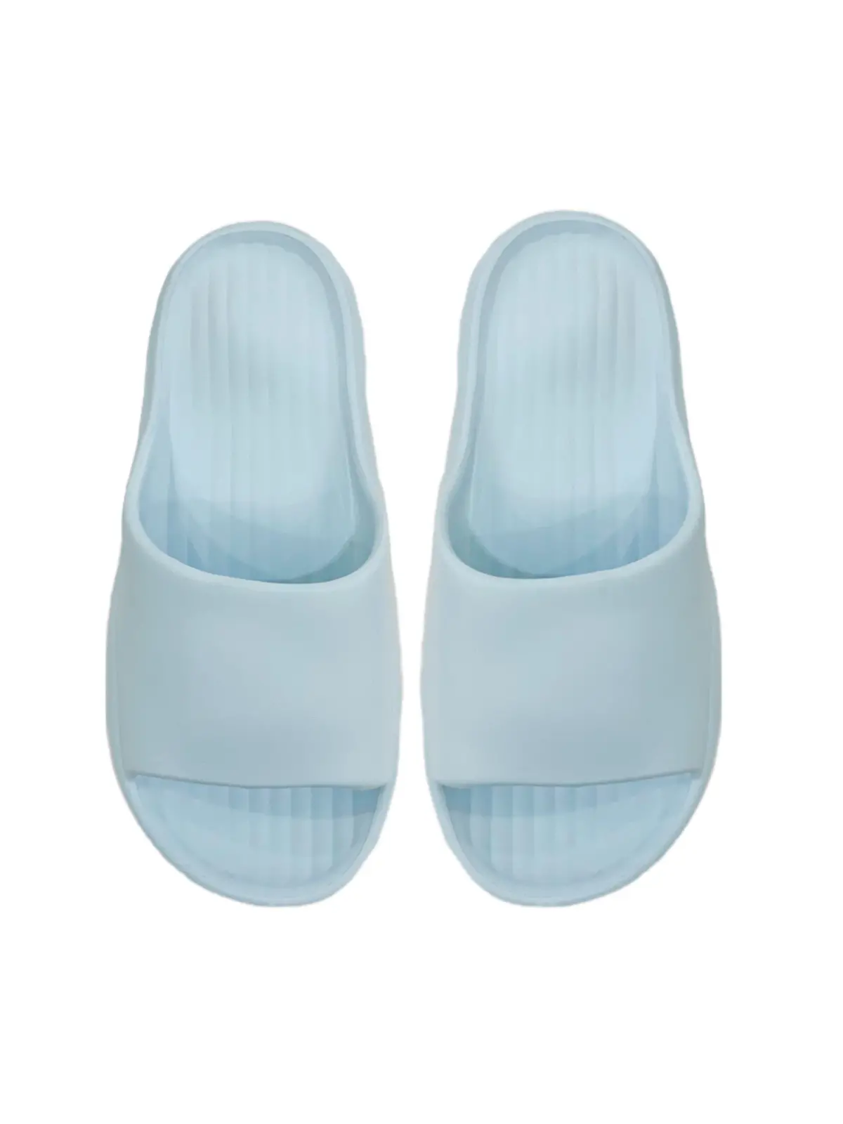 (Blue,39-40) Puff Series Women's Bathroom Slippers 1