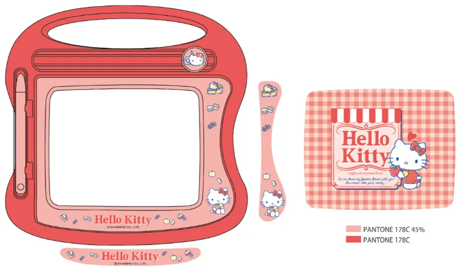 Hello Kitty And Friends Dessert Collection Magnetic Drawing Board (A)(Red) 1