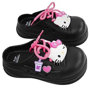 (39-40) Hello Kitty Lace Up Clogs 1