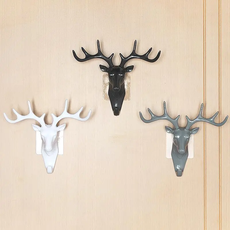 Deer Head Key Holder Hooks For Wall 1