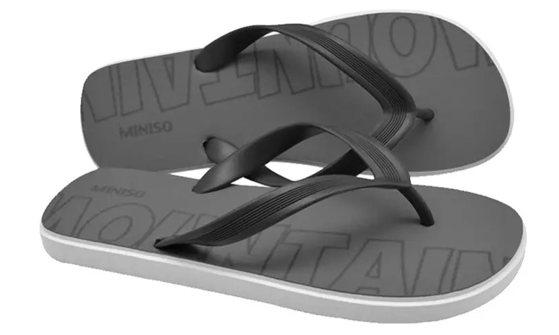Future Discovery Men's Flip-Flops(Gray,43-44) 1