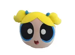 The Powerpuff Girls Collection 13In. Head-Shape Pillow(Bubbles) 1