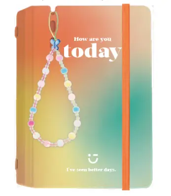 Colorful Aurora Series Loose-Leaf Book With Decoration 15X10.5Cm (80 Sheets) Pdq 1