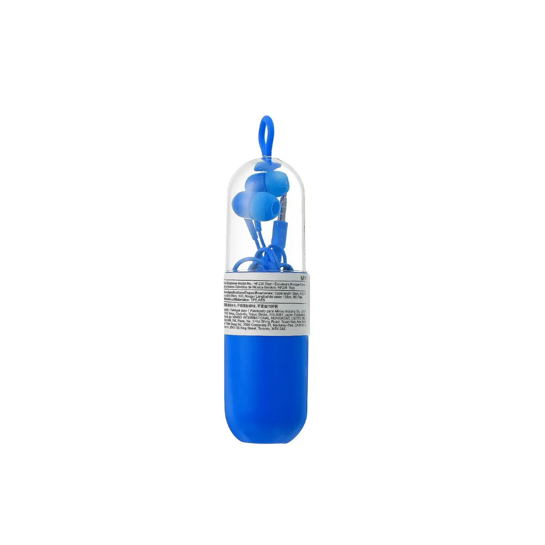 Colorful Music Earphones Model No.:Hf236 Blue 1