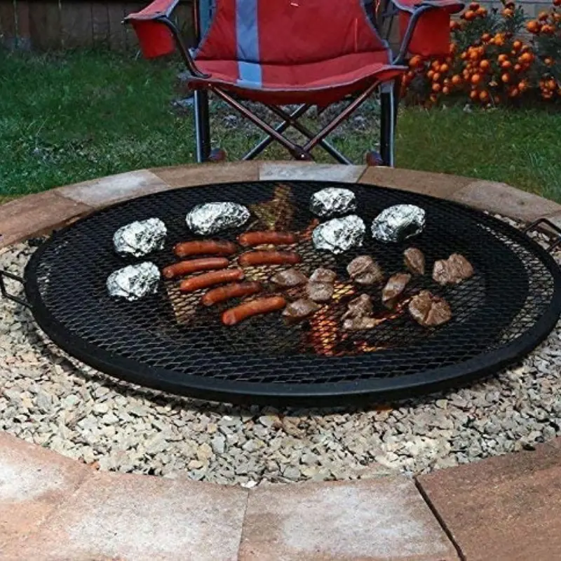 Outdoor Round Fire Pit Cooking Grill Grate 1