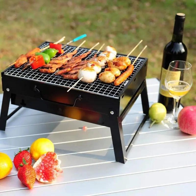 Premium Portable Small Tabletop Charcoal Grill 1