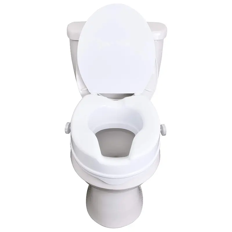 Clamp On Raised Handicap Toilet Seat Riser 4" 1