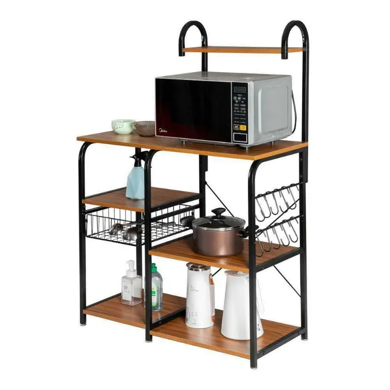 Premium Kitchen Microwave Storage Cart Stand 35.5" 1