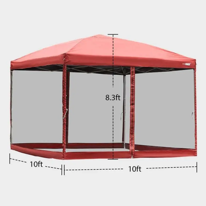 Large Pop Up Screen House Room Tent 4