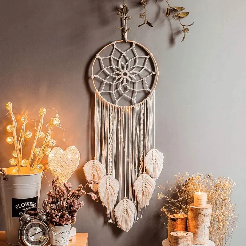 Large Authentic Woven Native American Dream Catcher 36" 1