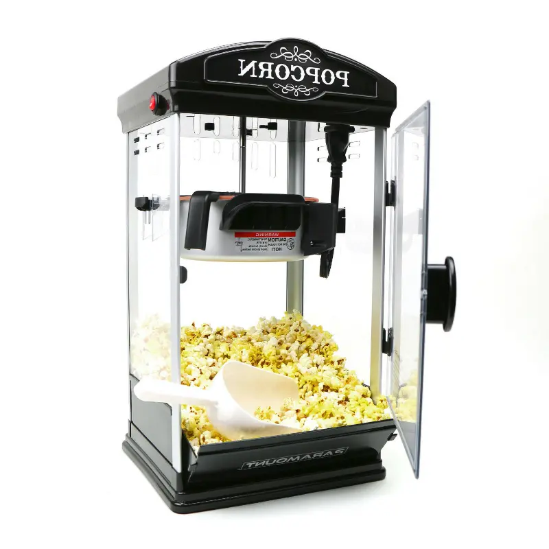 8 Oz Home Tabletop Popcorn Making Machine Black 1