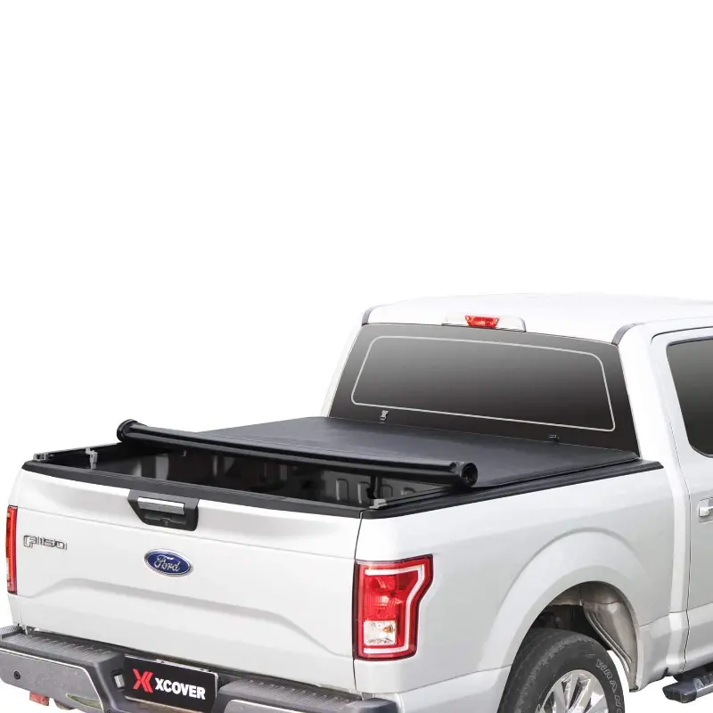 Retractable Pickup Truck Roll Up Tonneau Tri Fold Bed Cover 5.6 Ft 1