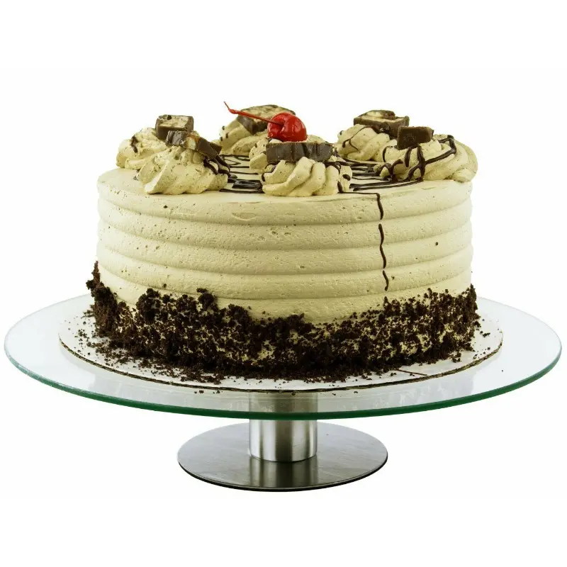 Rotating Small Cake Turntable Display Pedestal Stand 12" 1